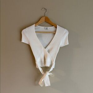 Wilfred All Tied Up Sweater - Sz S - Off white